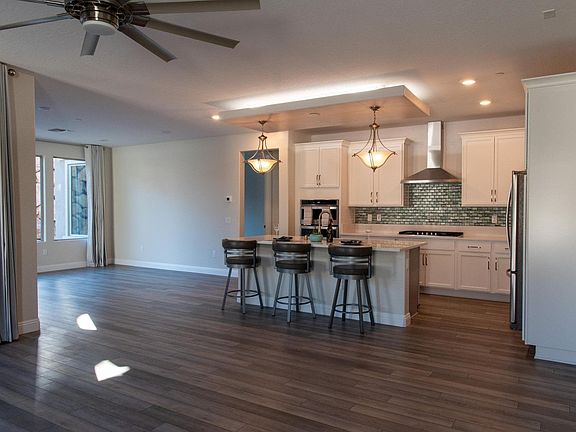 Dining room to the left of the kitchen.