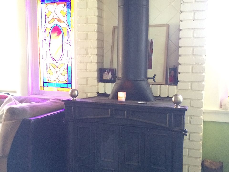 Wood Stove in Living Room