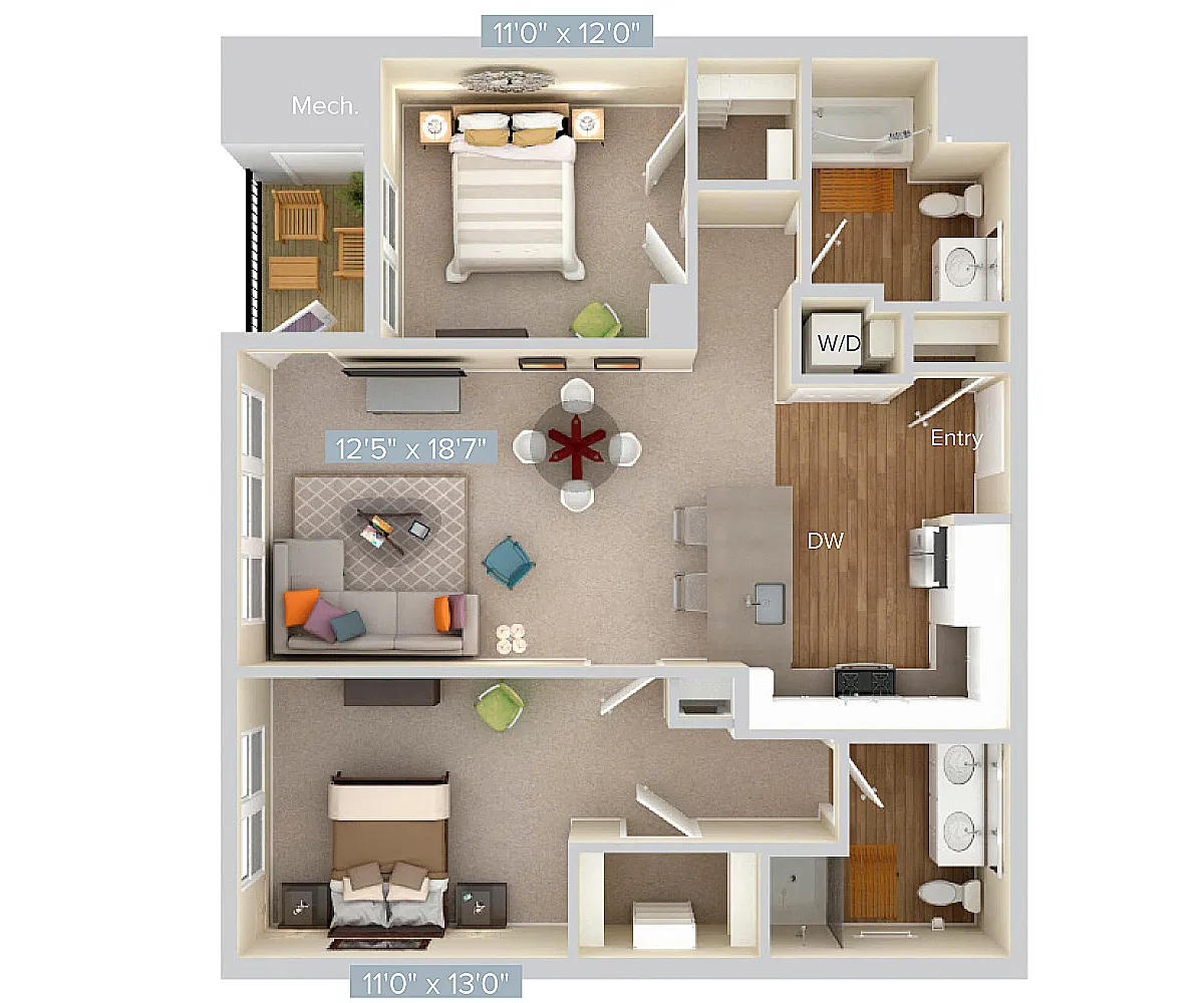 Floor plan B2-sc2-1100