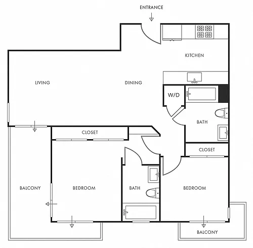 Floor plan 3833-2BR-B3