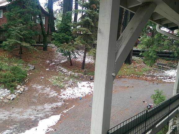 view of yard from deck