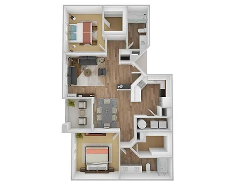 Floor plan 2 Bedroom R