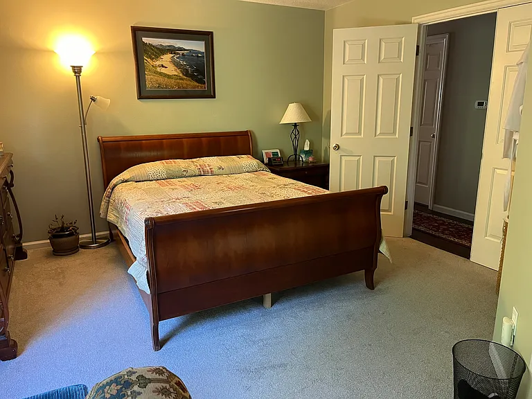 master bedroom facing hallway
