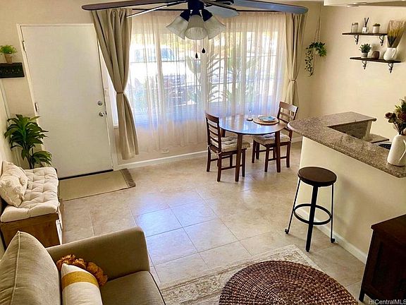 spacious light and airy living area and open kitchen