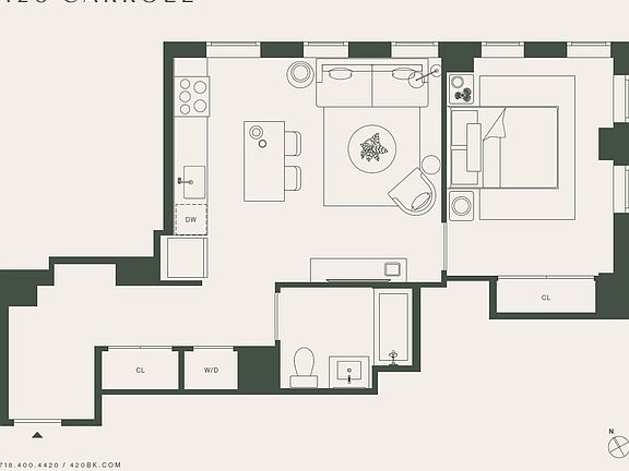 3rd image of 420 Carroll St #W607