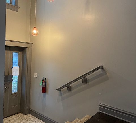 High ceiling foyer at the front entrance