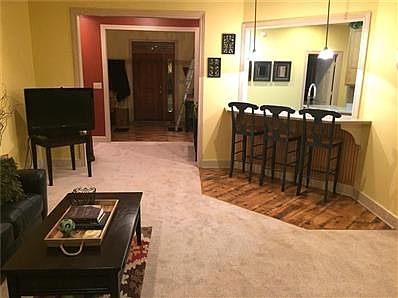Eat-in counter where Kitchen meets Living Room.