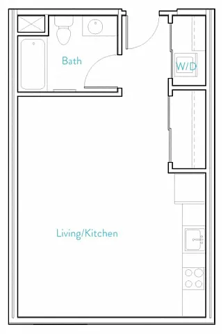 Floor plan Studio A
