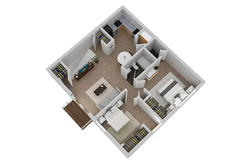 Floor plan 2 Bedroom 1.5 Bath Reno ML