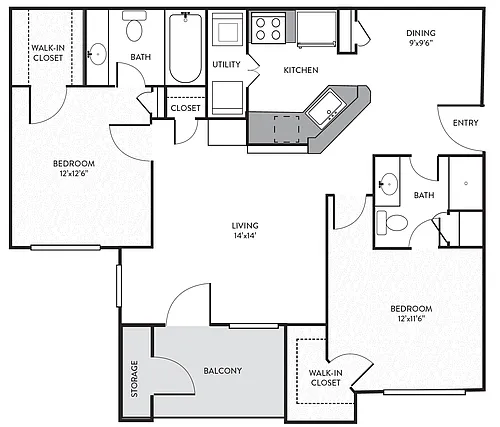Floor plan B3R-LUXE