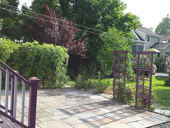 stone patio off back porch