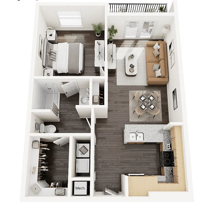 Floor plan A- Income Restricted
