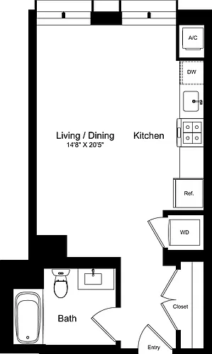 Floor plan Studio A