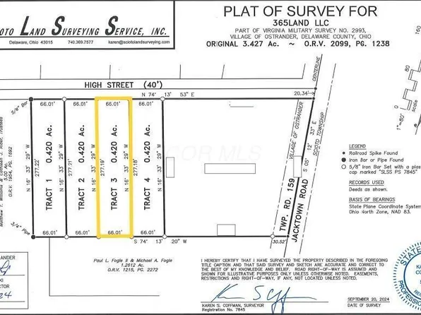 0 E High St Tract 3, Ostrander, OH 43061