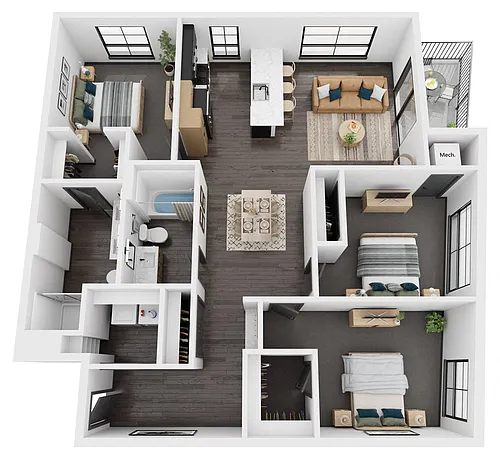 Floor plan Aspen1 / 1371