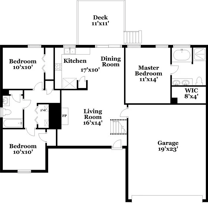 4 bed, 2.0 bath, 1388 sqft, $2,070 — Photo 2