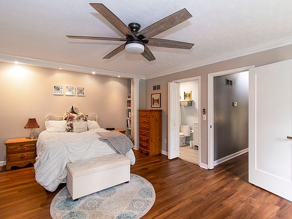 Bedroom suite with updated bathroom