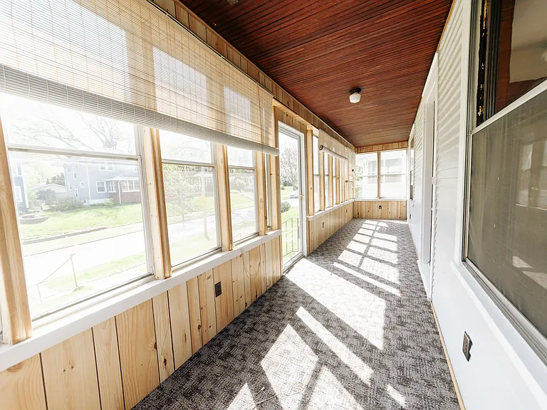 Sun filled front porch