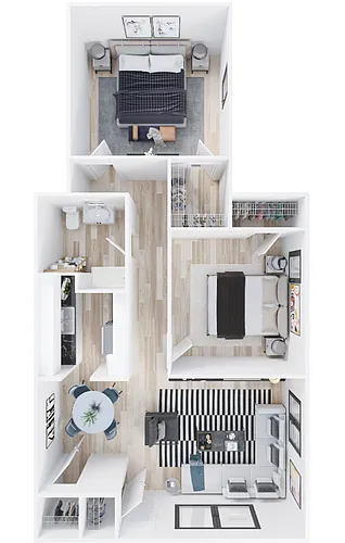 Floor plan Two Bedroom