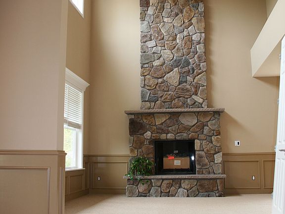 Brick Fireplace in Front Room