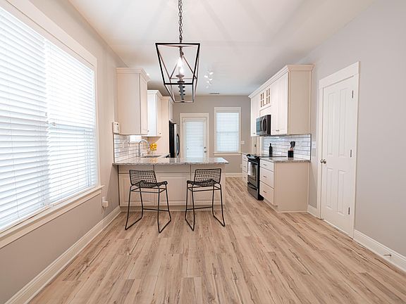Dining area and kitchen