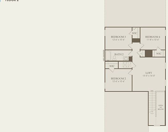 Gustine Floor Plan, Quick Move-in Home, Floor 2