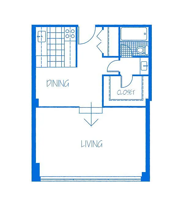 Floor plan Studio B
