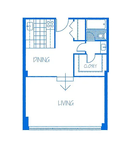 Floor plan Studio B