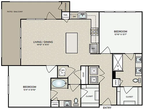 Floor plan B2