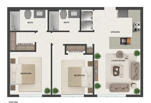Floor plan 203