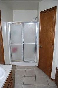 Shower at master bathroom