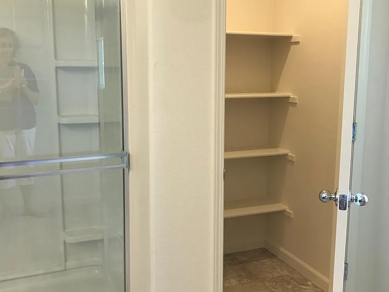 Linen closet in Primary Bath