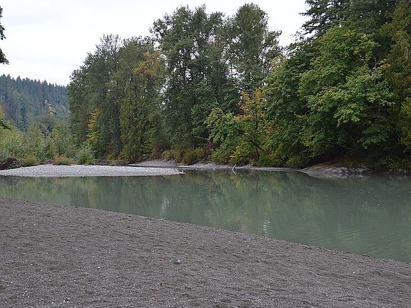 Walk to swimming beach