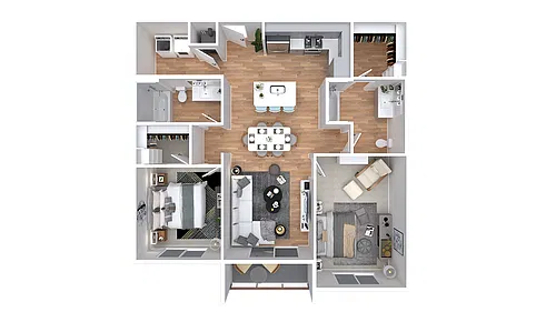 Floor plan 2x2-1081