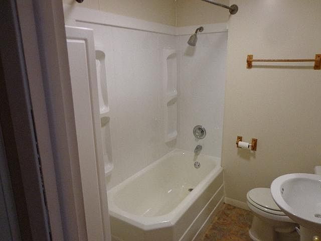 Bathroom with new tub surround