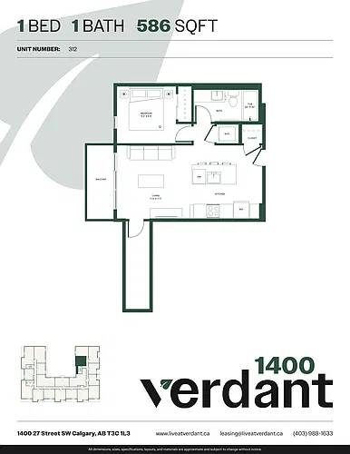 Floor plan 1 Bedroom 1 Bath 1 Bed 1 Bath 12