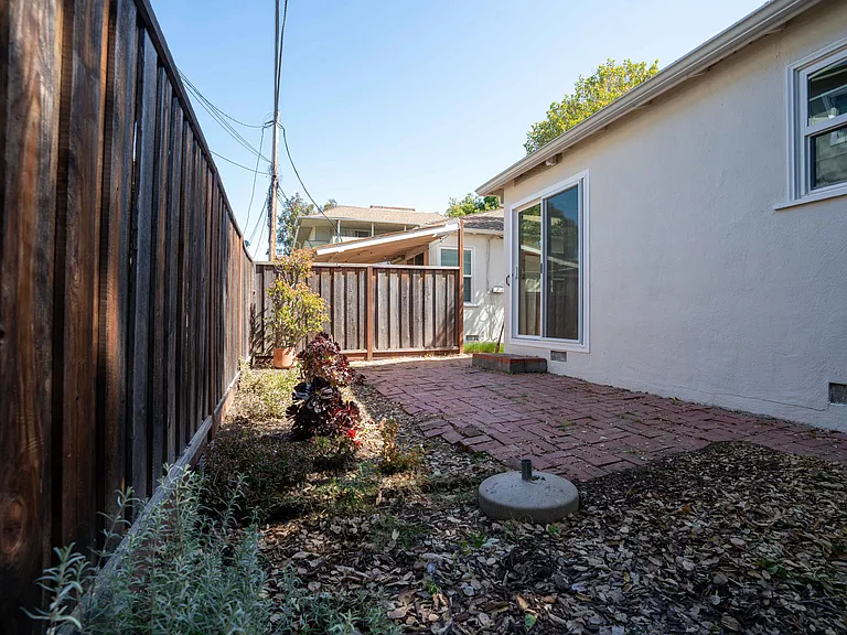 Backyard and deck