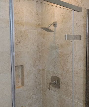 new plumbing and tile 