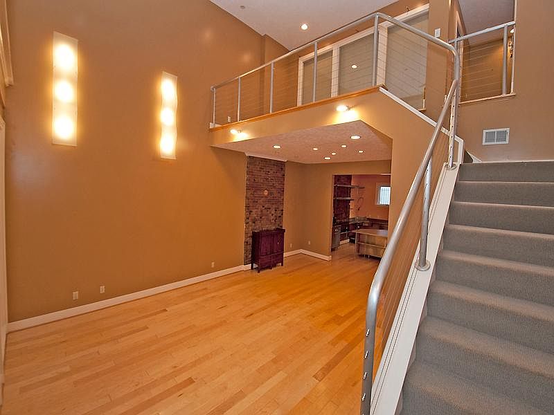 Large Bright Living Room with 18' Ceilings