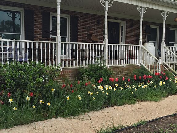 North side of home facing RD