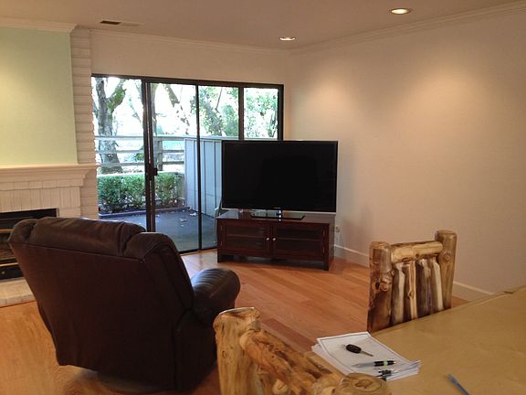Living room with fire place