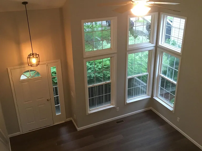View from upstairs hallway