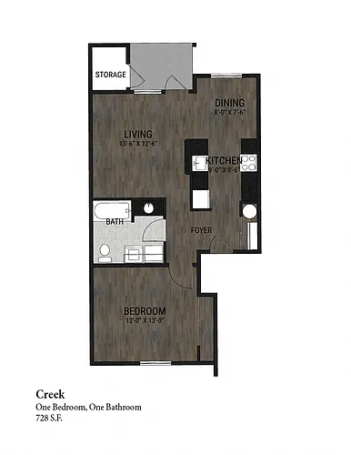 Floor plan Creek (West)