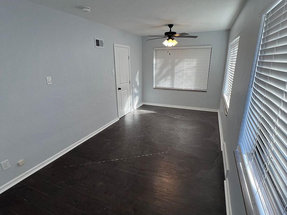 Third bedroom off kitchen. New floors, blinds, lights and closet.