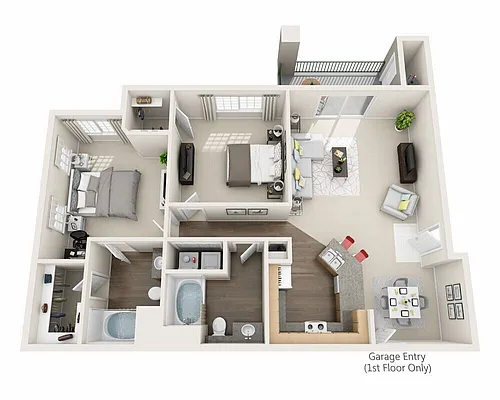 Floor plan 2x2Ar T1