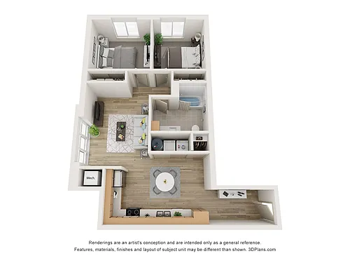 Floor plan 2 Bedroom