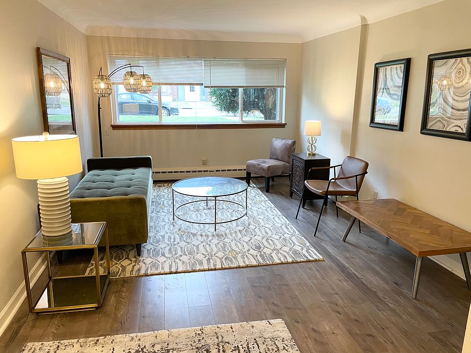 Spacious living room with large picture window