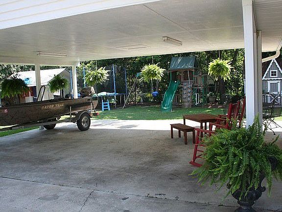 double carport / back yard