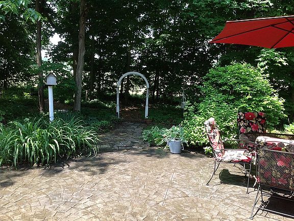 Back yard view from patio