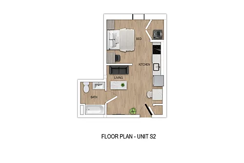 Floor plan S2 -Studio